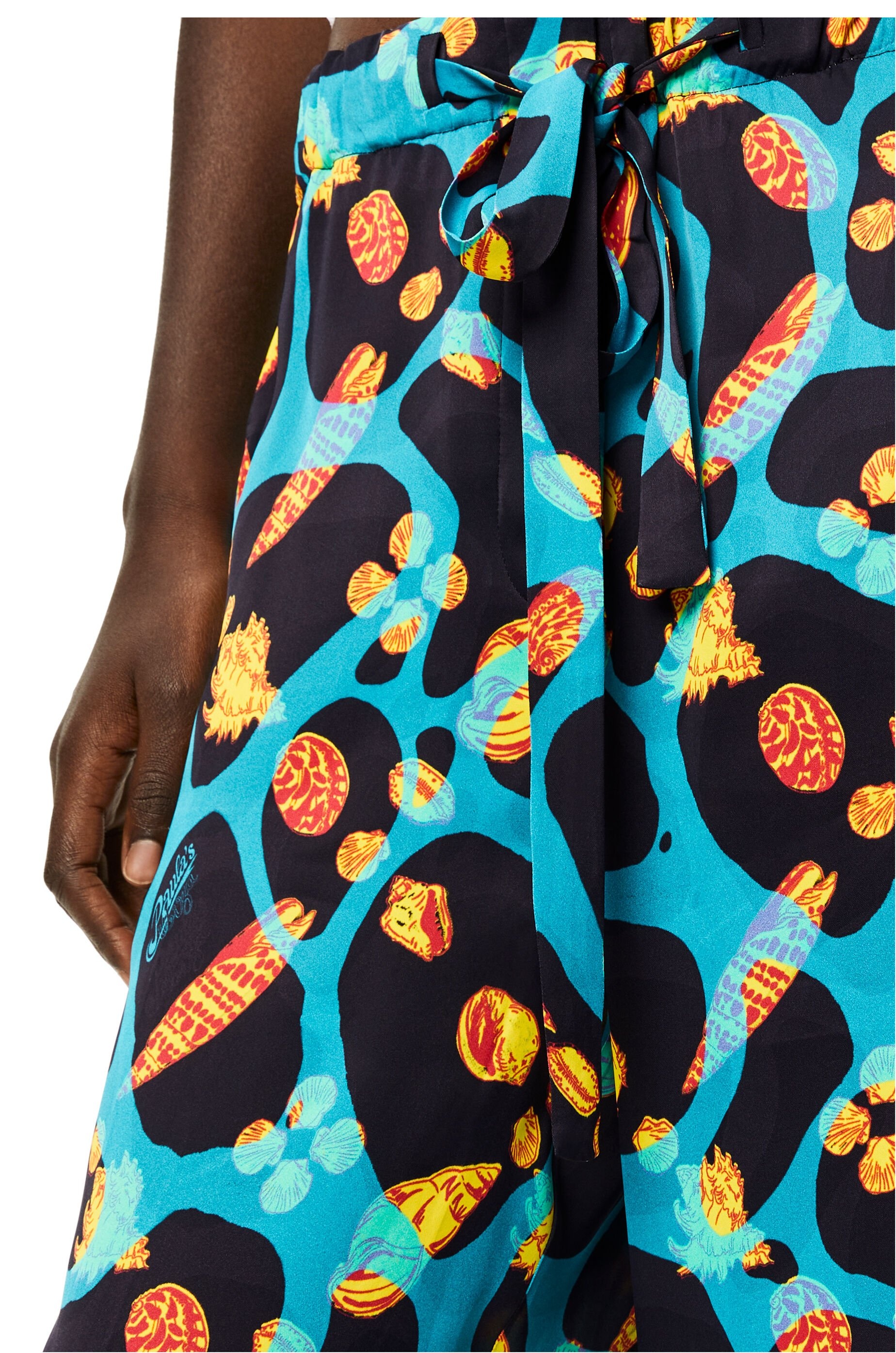 Shell print trousers in viscose - 5