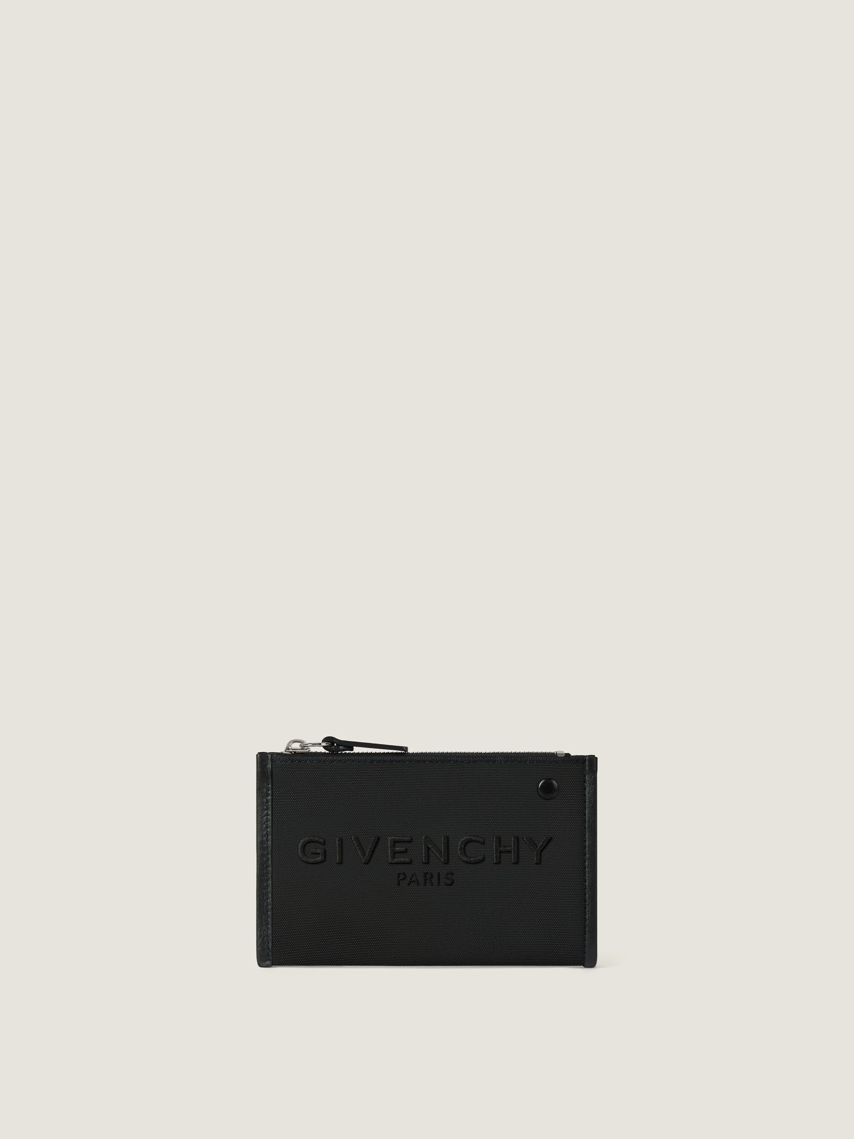 GIVENCHY CARGO ZIPPED CARD HOLDER IN CANVAS - 1