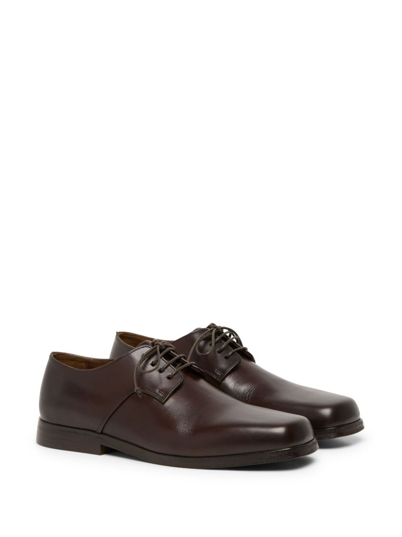 Marsèll square-toe leather oxford shoes outlook