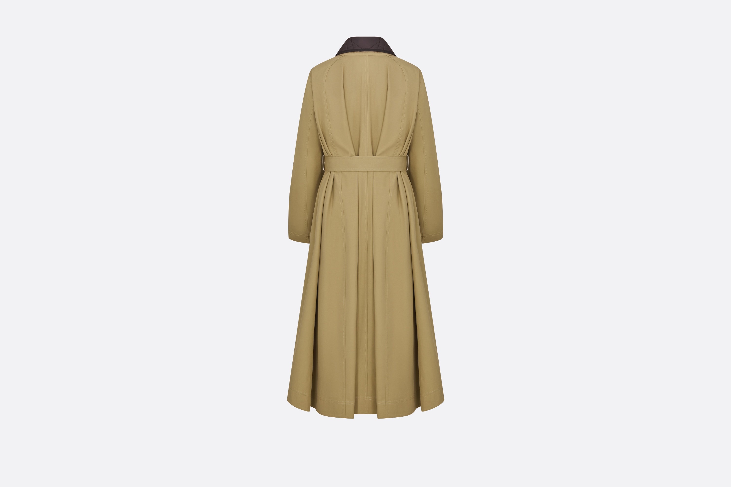 Trench Coat with Removable Macrocannage Vest - 2