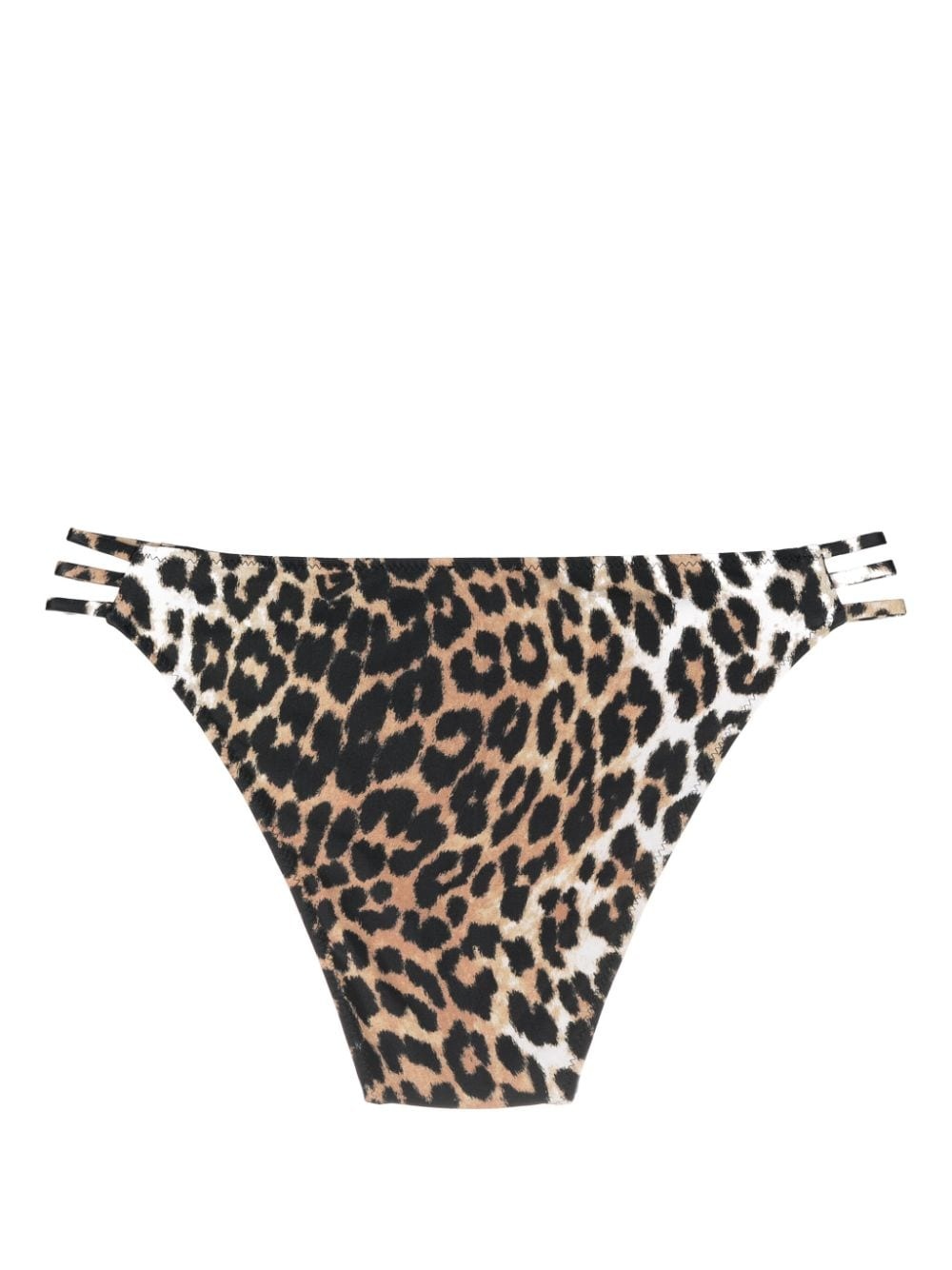 leopard-print cut-out bikini bottoms - 2