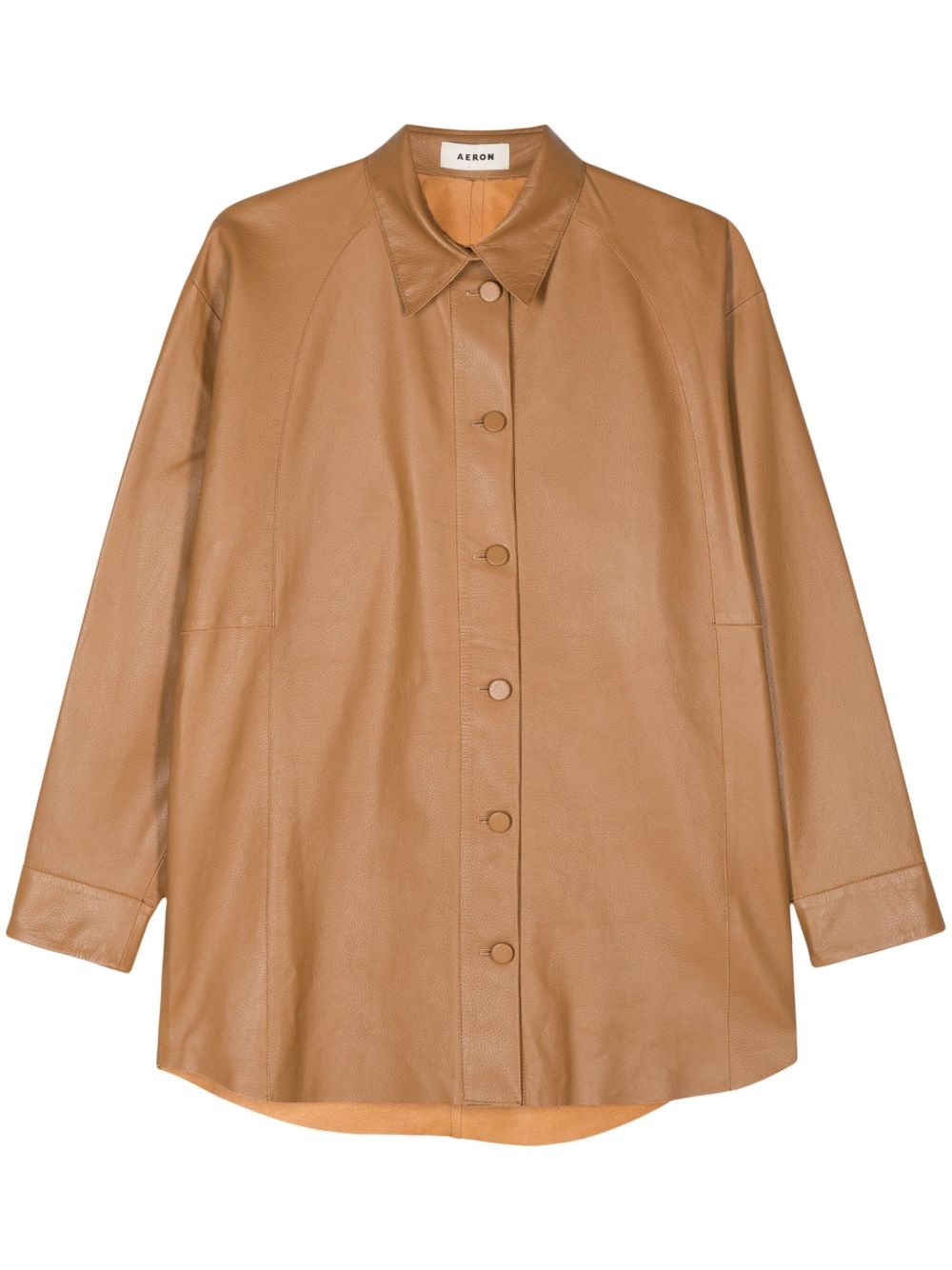 longsleeve leather shirt - 1