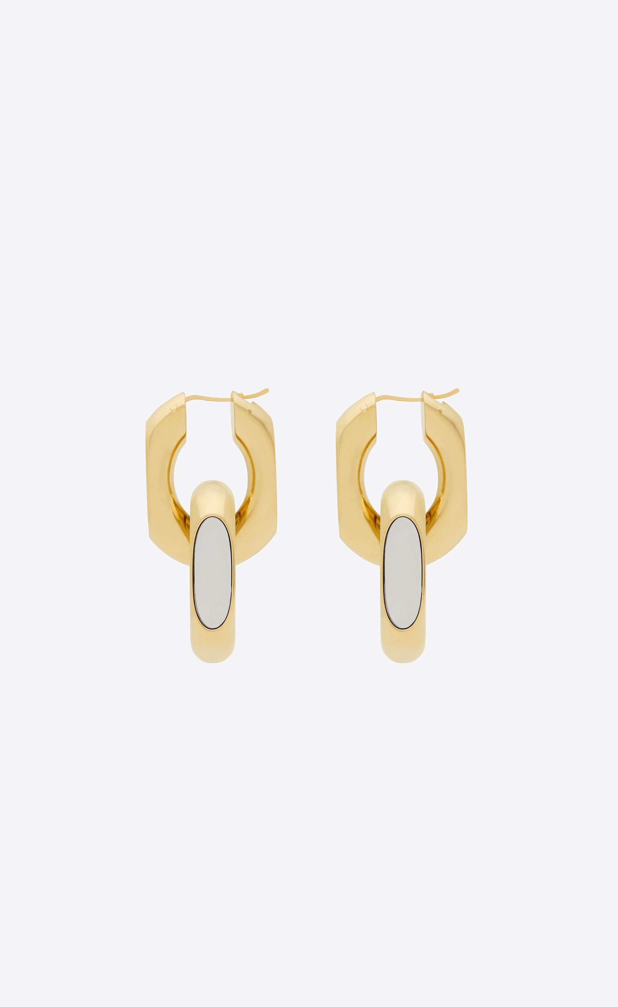 cassandre duo link earrings in metal - 3