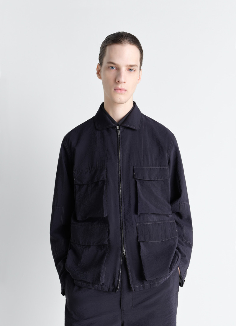 Lemaire 3D POCKET JACKET IN WASHED TECHNICAL COTTON outlook