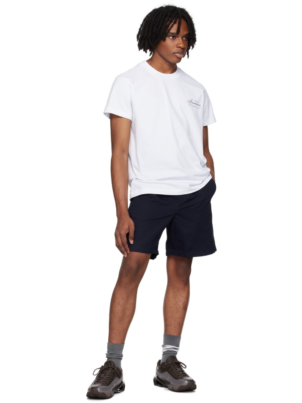 White JJJJound Edition 'Hôtel Souvenirs' T-Shirt - 5