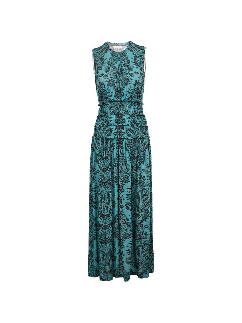 Kamaria ruched floral maxi dress 1