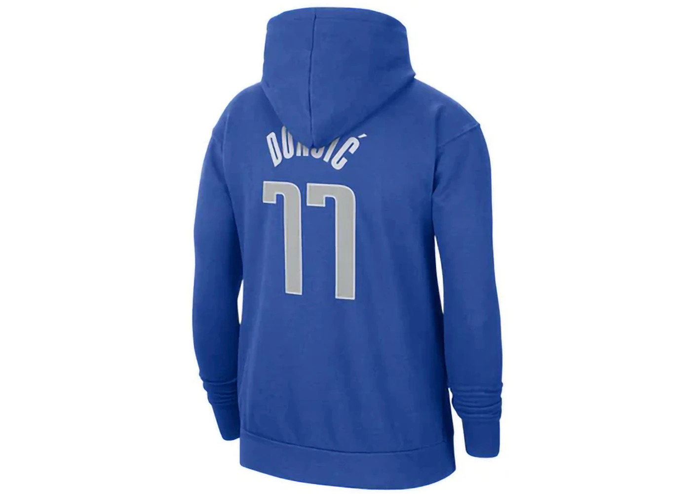 Nike NBA Dallas Mavericks Luca Doncic Essential Fleece Pullover Hoodie Blue - 2