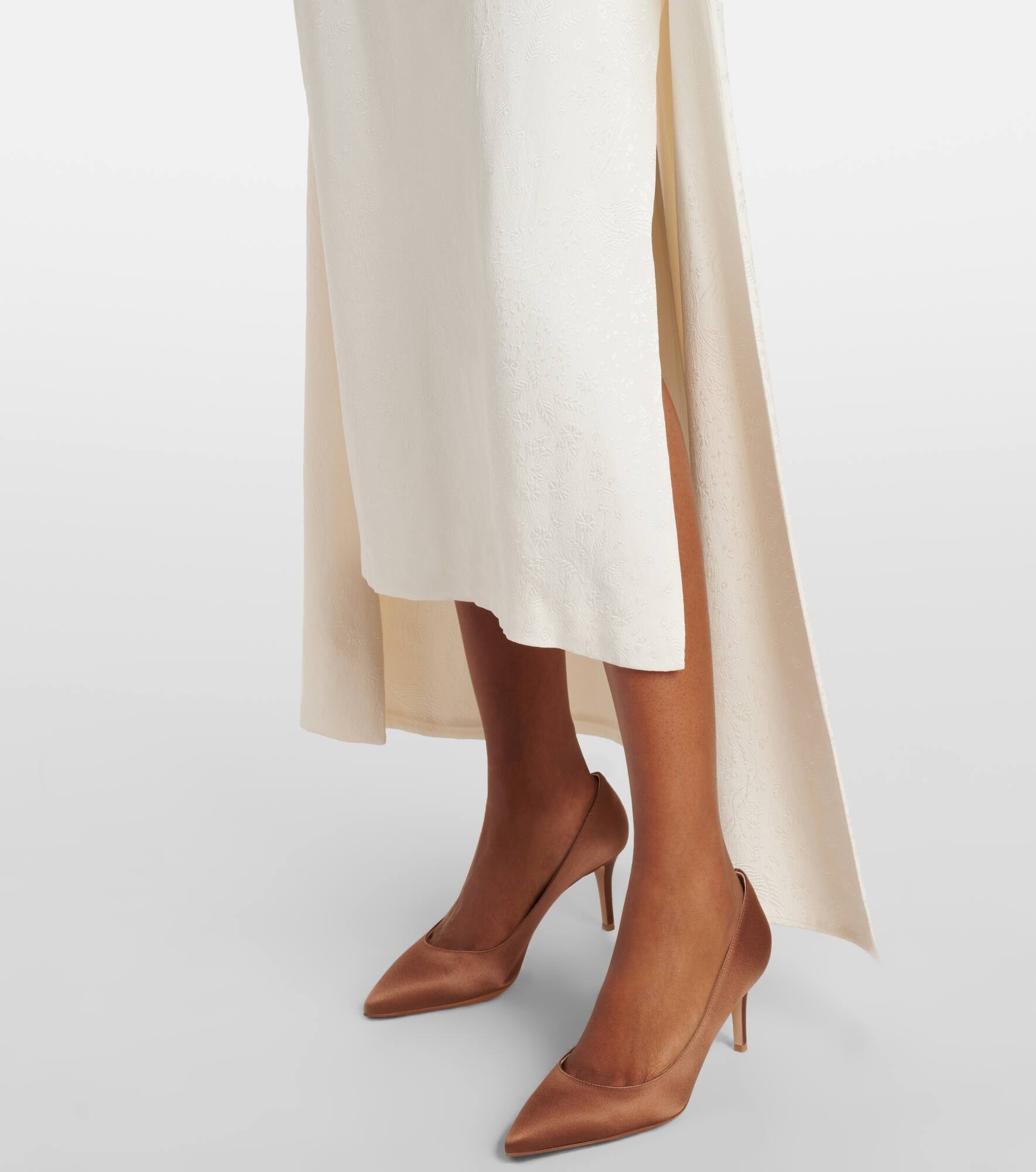 Felice caped jacquard midi dress - 6