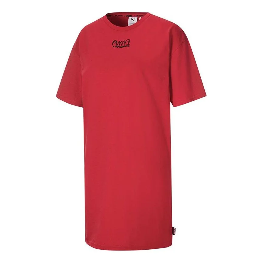 (WMNS) PUMA x Mr Doodle Short Sleeve Dress Red 530656-22 - 1