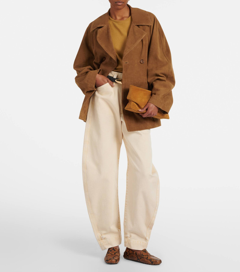 AESTHER EKME Nina Small suede clutch outlook