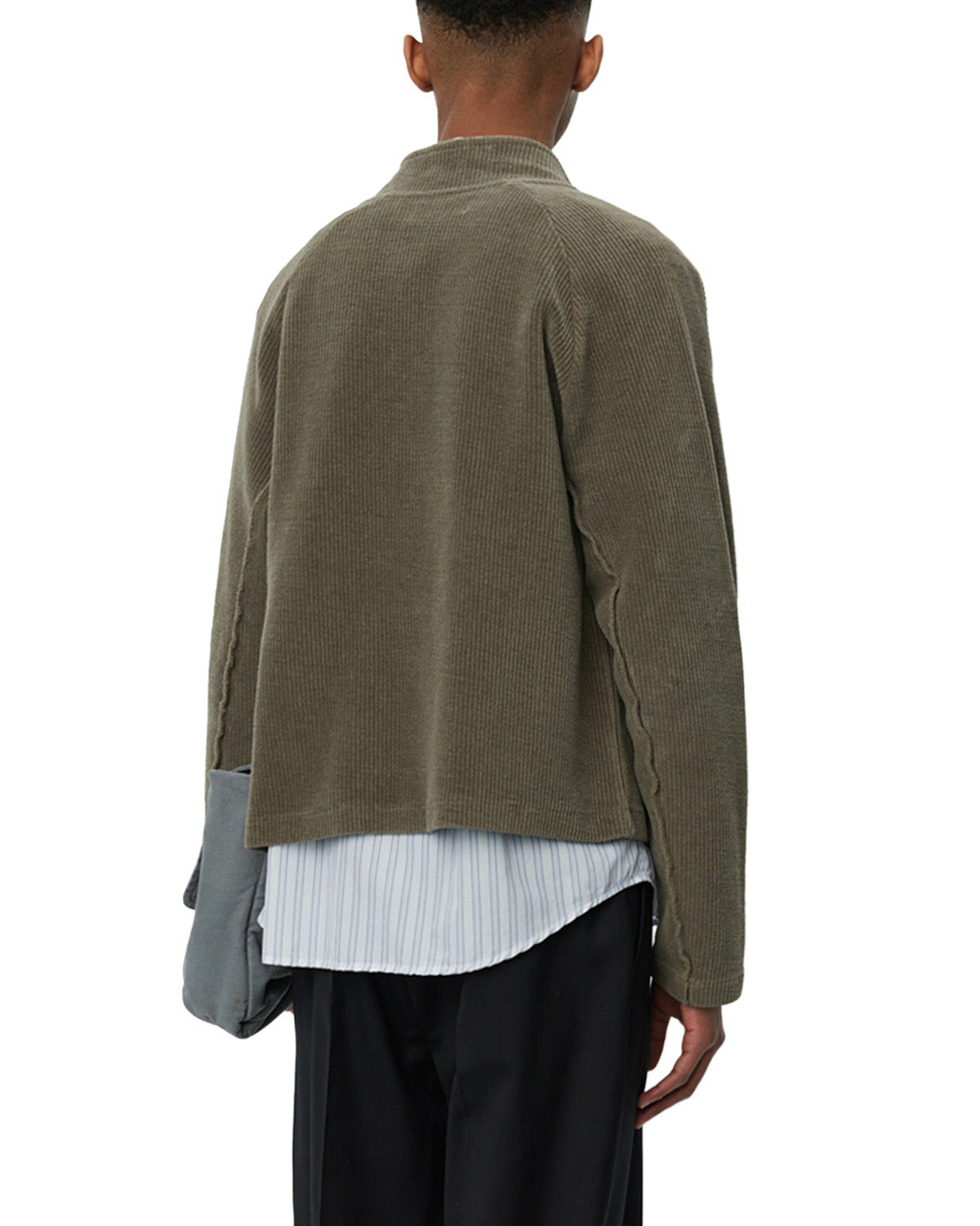 Leisure Zip Up Faded Taupe Jersey Cord - 3