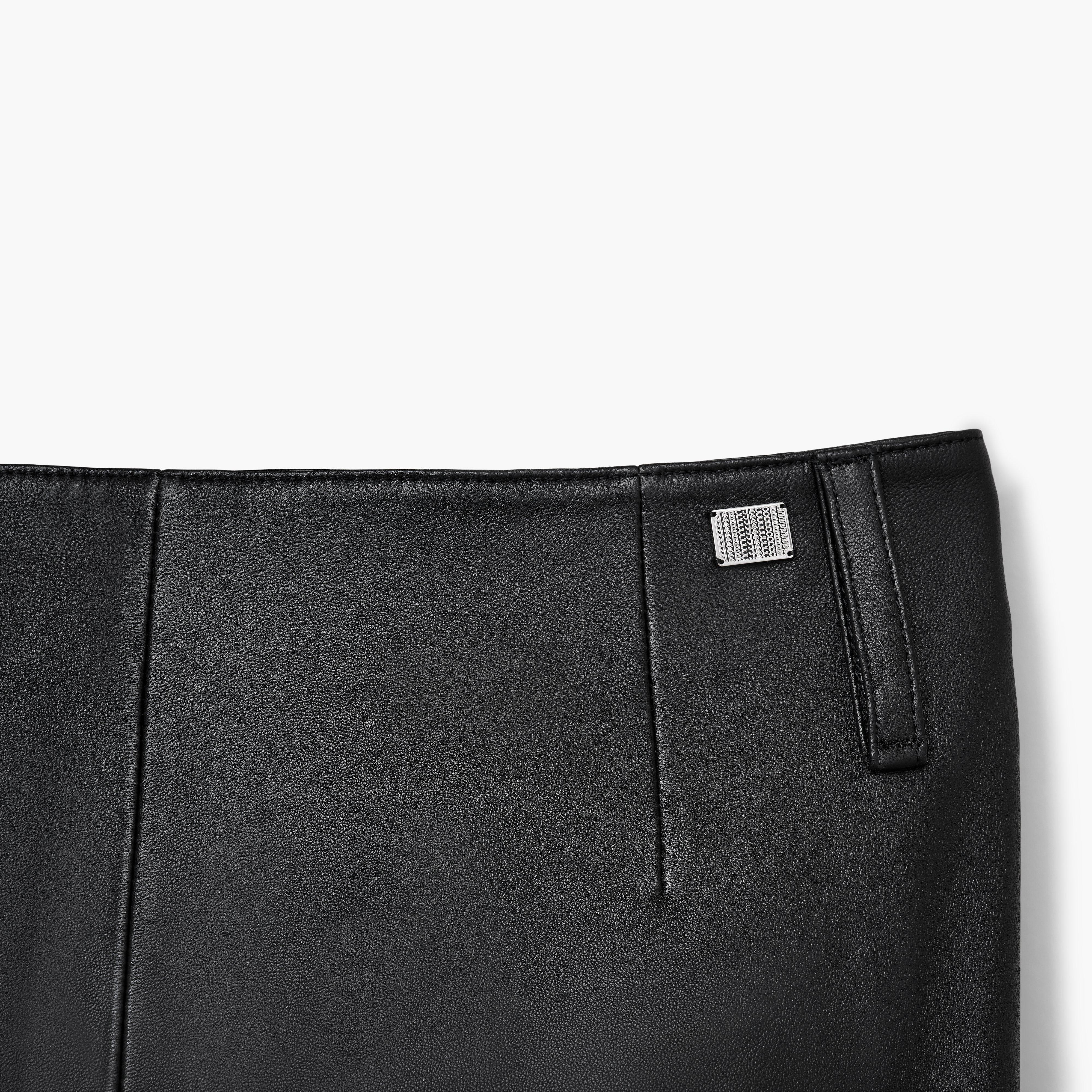 LEATHER SLIM SKIRT - 6