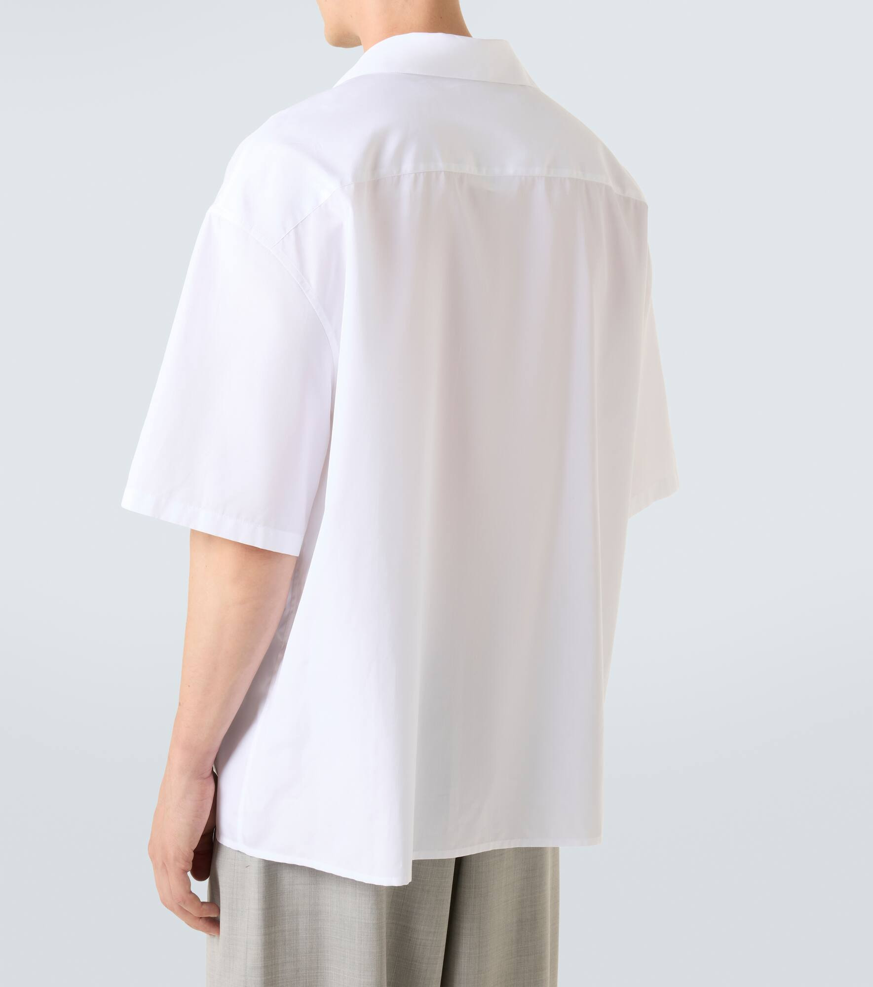 Cotton poplin bowling shirt - 4