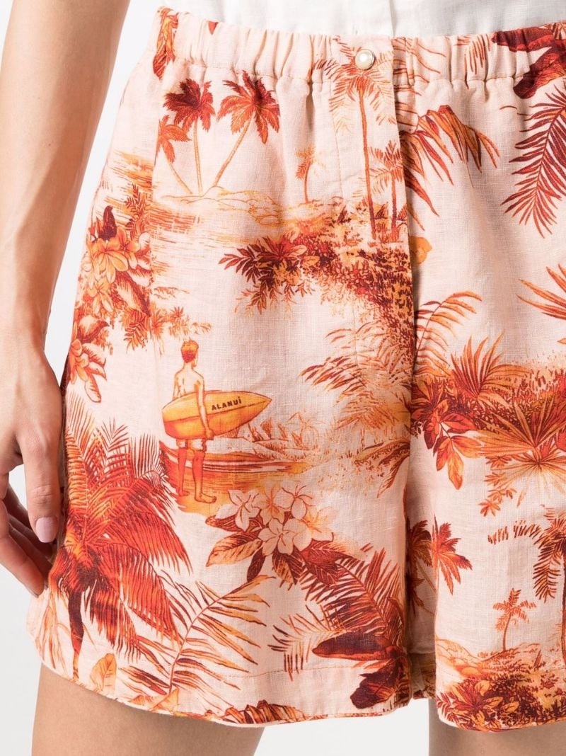 Hoo'okipa Toile De Jouy shorts - 5