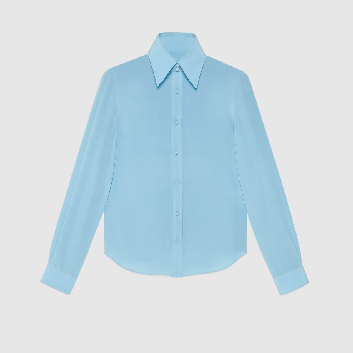 Silk crepe de chine formal shirt - 1