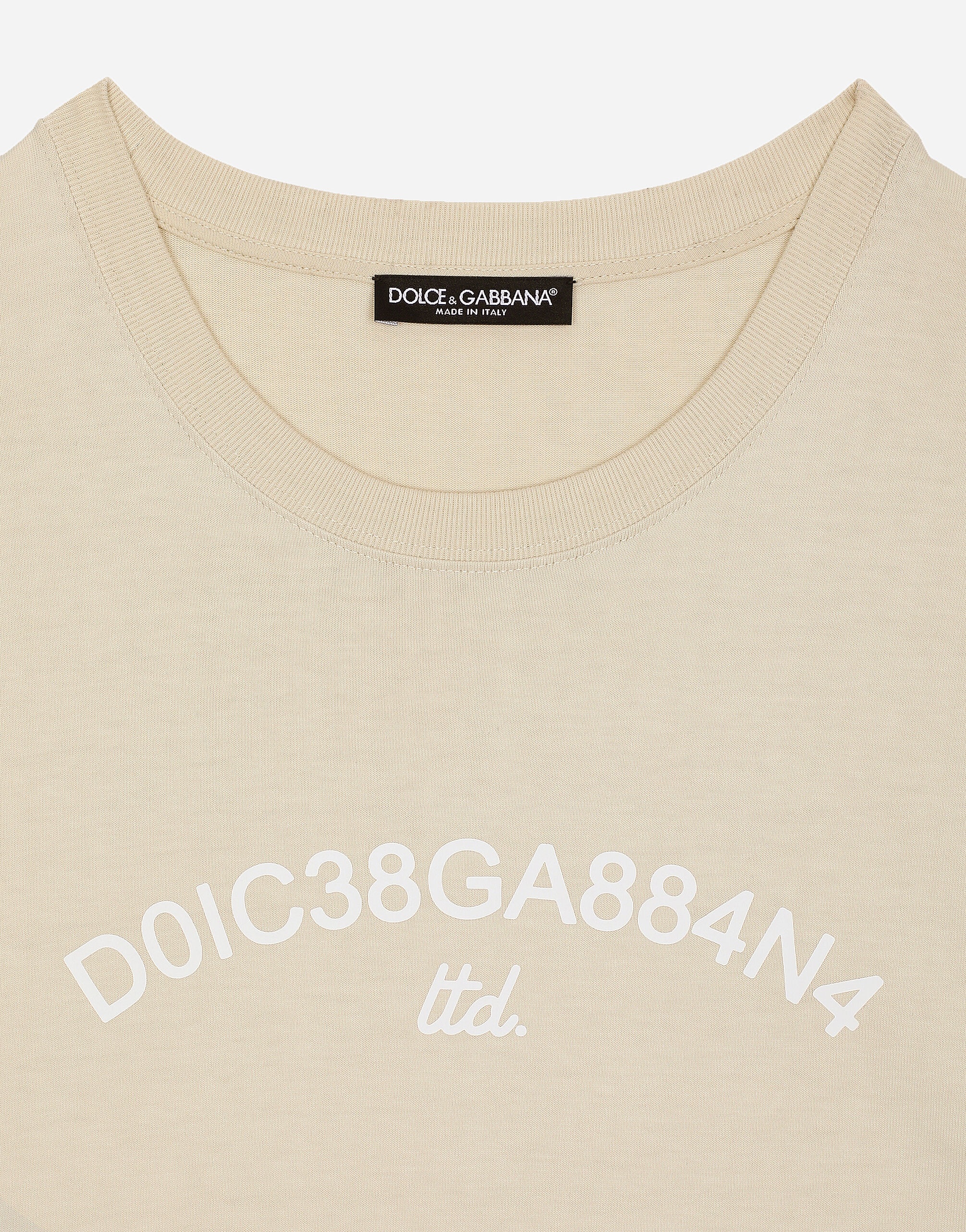 Cotton T-shirt with Dolce&Gabbana logo - 3