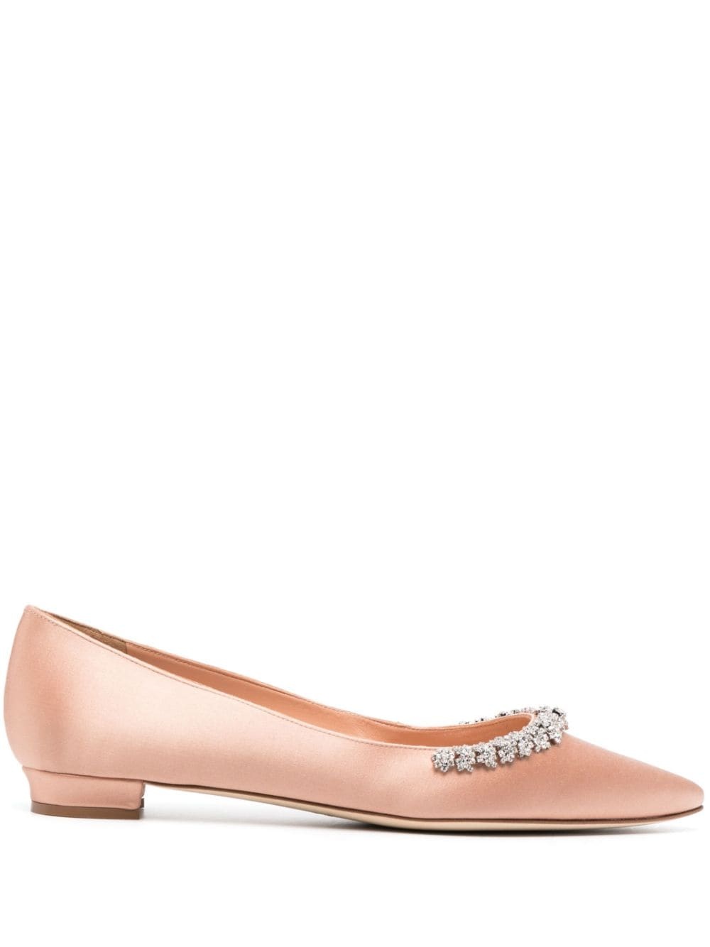 Olarana satin ballerina shoes