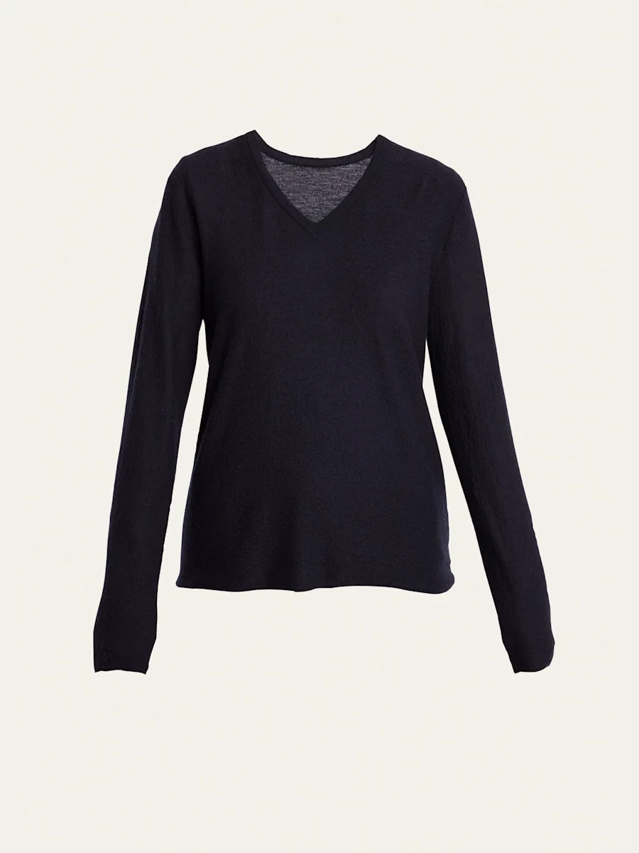 Manyar V-Neck Cashmere Sweater - 1
