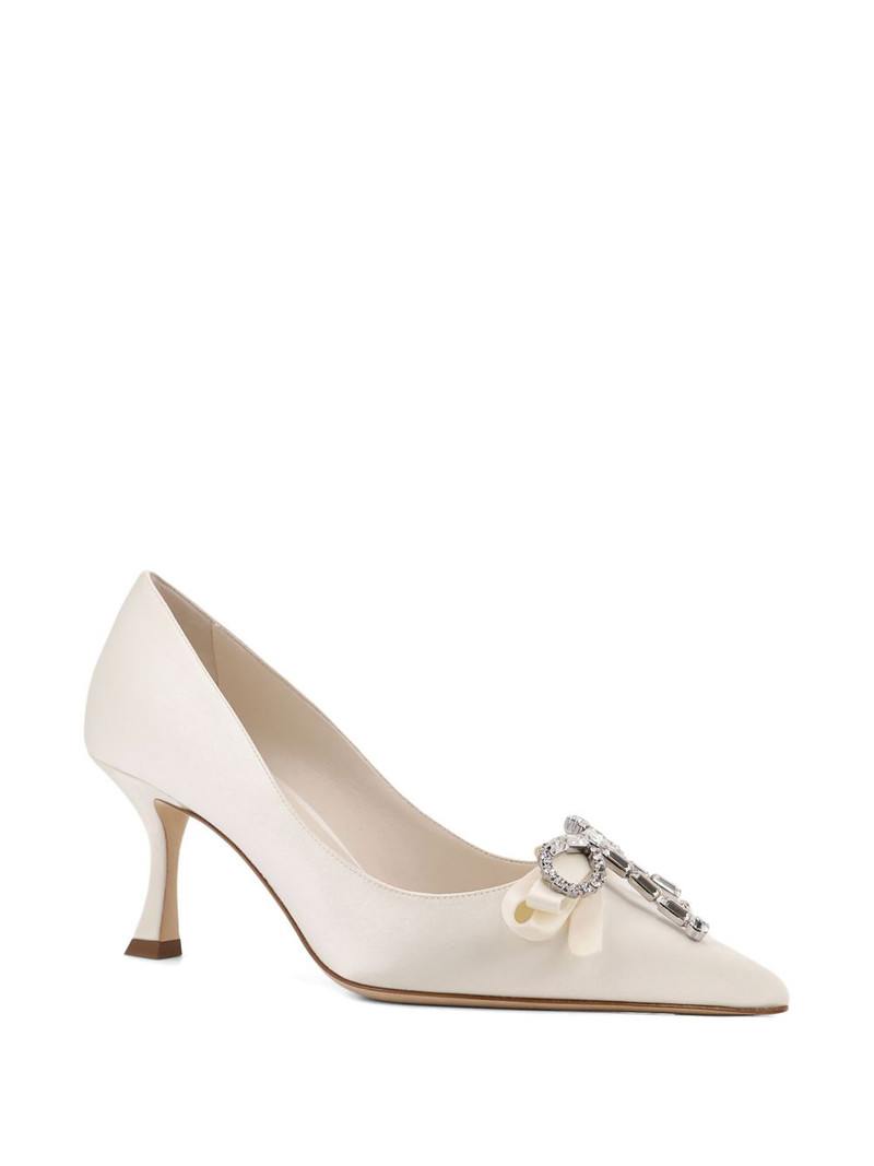 JIMMY CHOO crystal embellished pumps outlook