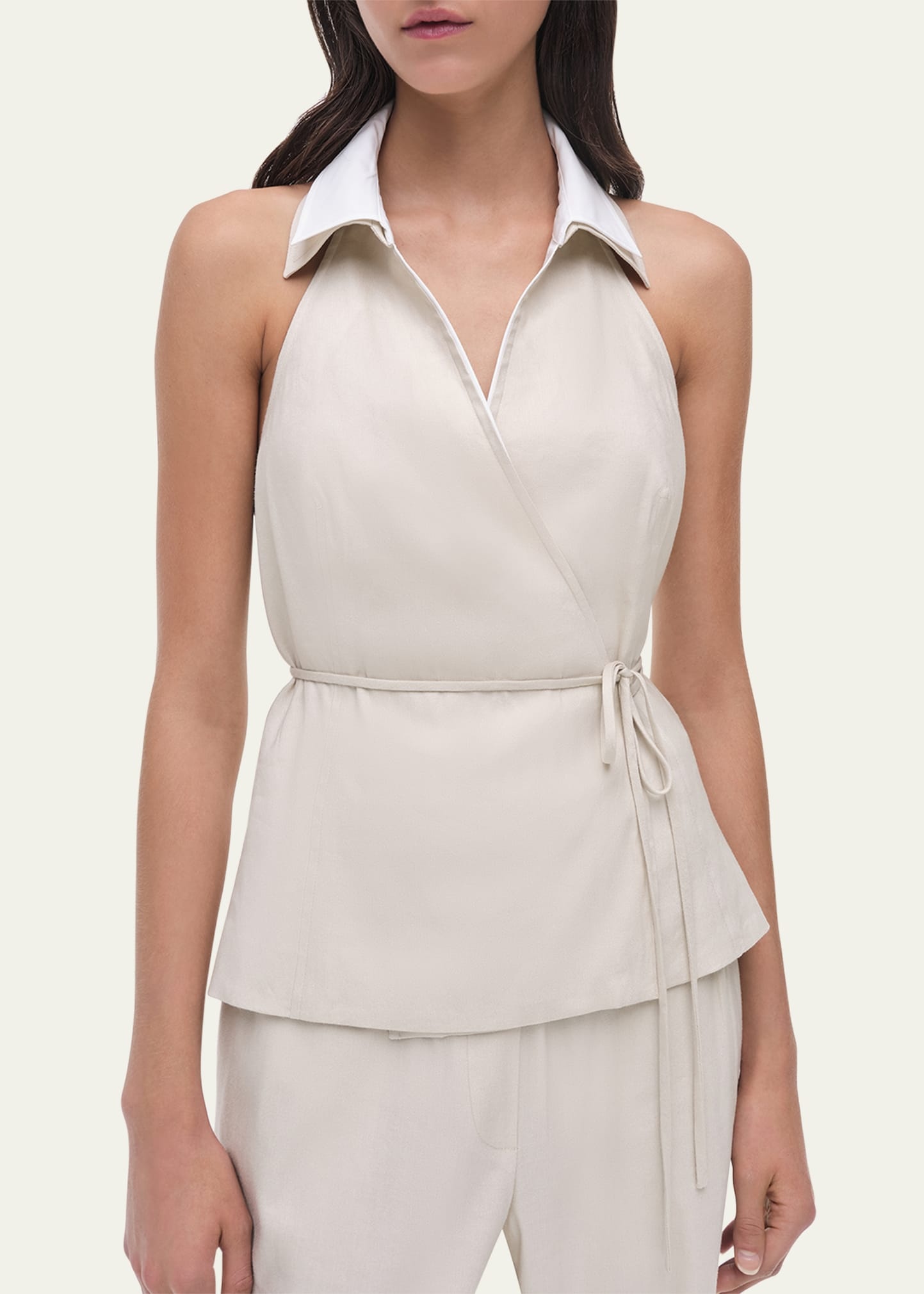 Campbell Linen Halter Shirt - 5