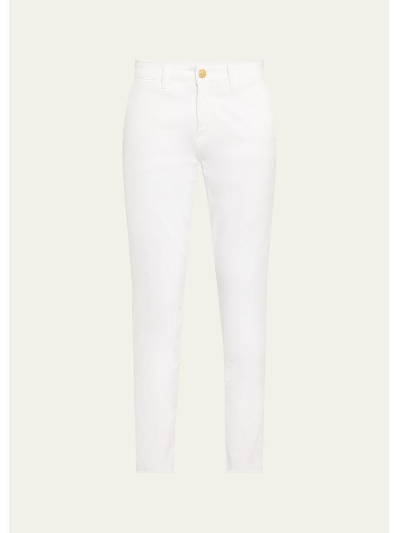 Cathy Cropped Slim Stretch Cotton Pants 1