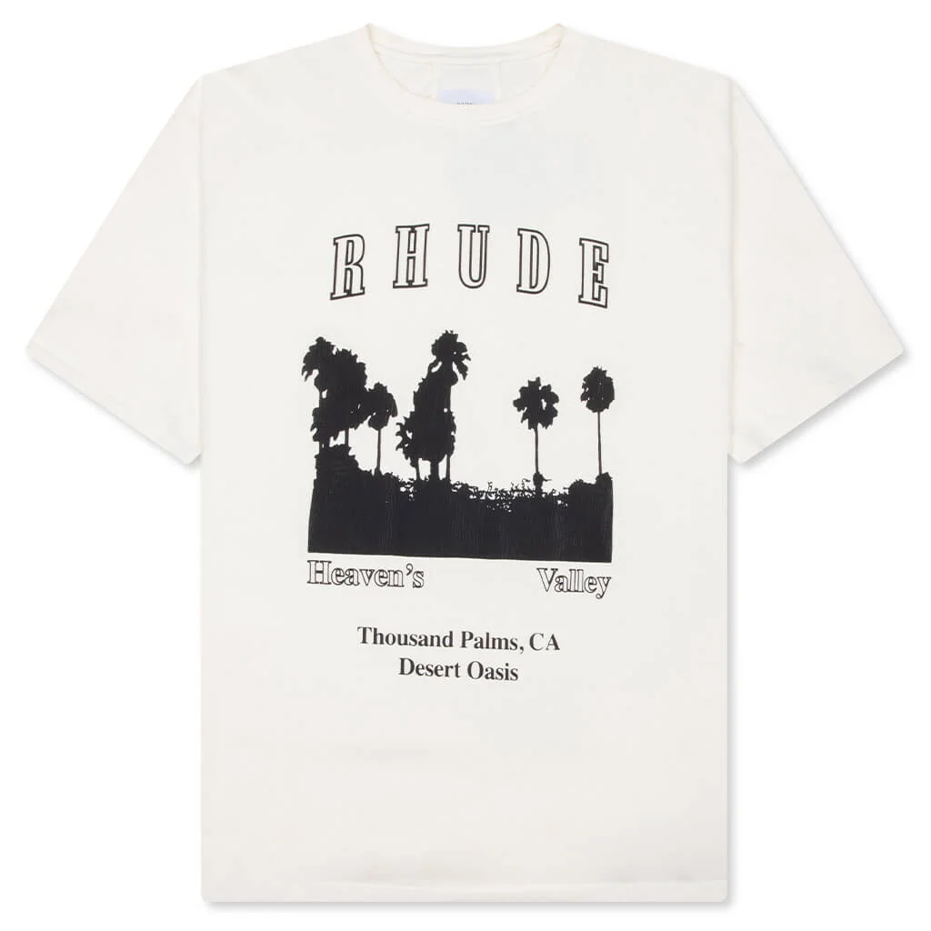 THOUSAND PALMS TEE - VINTAGE WHITE/BLACK - 1