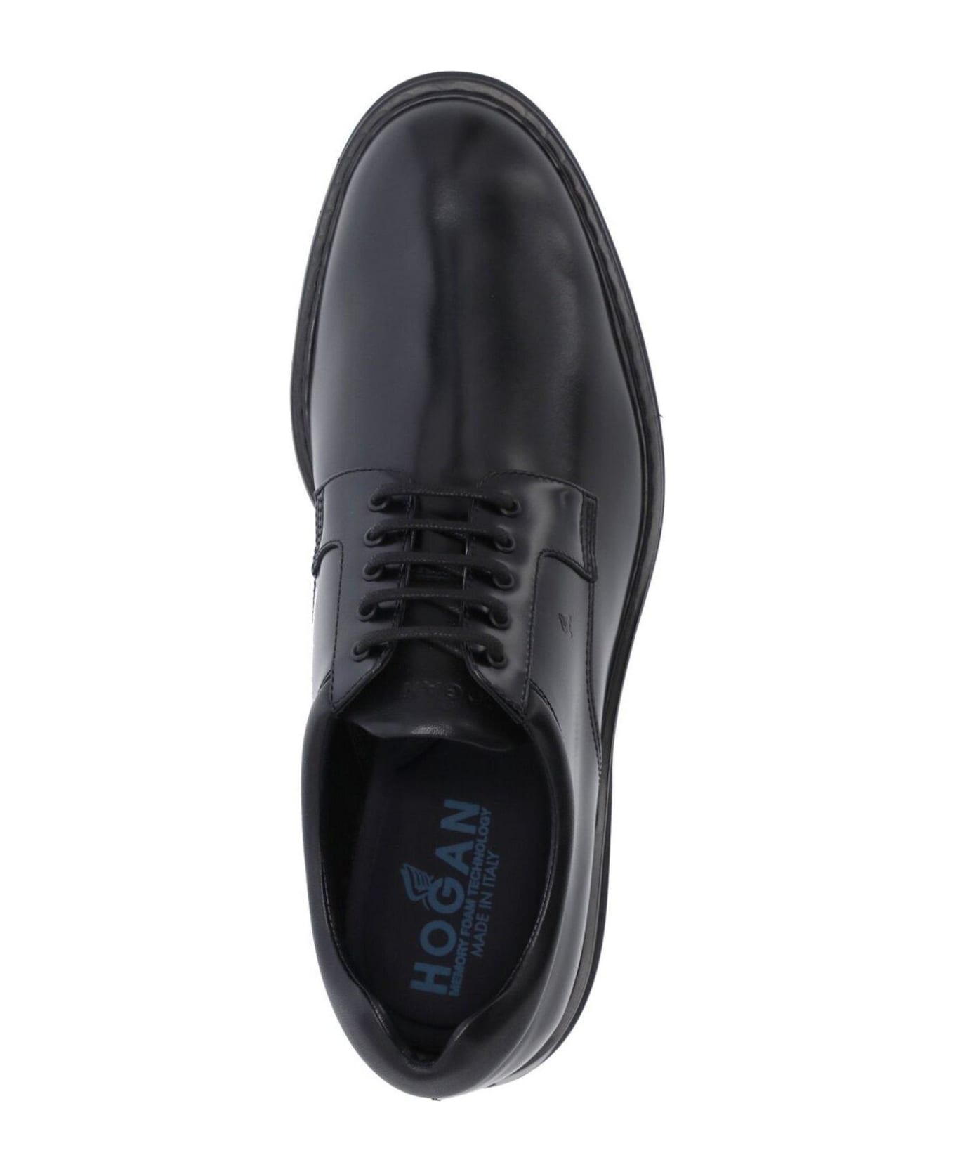 Contrast-sole Lace Up Shoes - 4