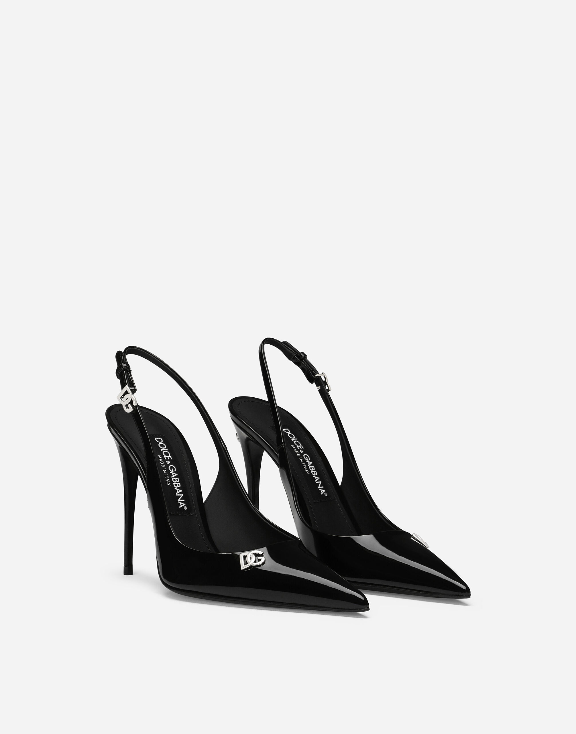 Patent leather slingbacks - 2