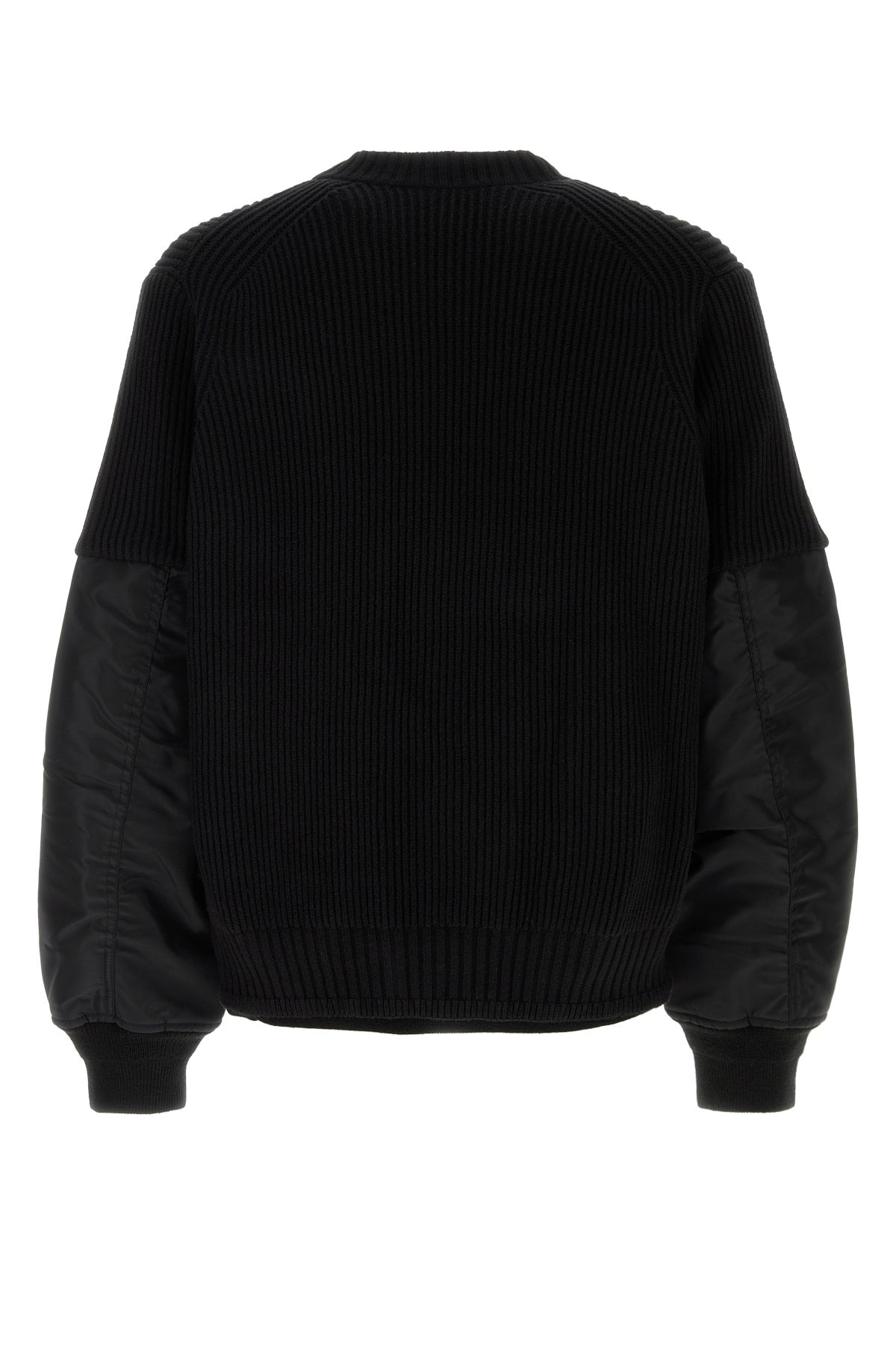Sacai Men Sacai Gonz Multi Patch Nylon Twill X Knit Sweater - 2
