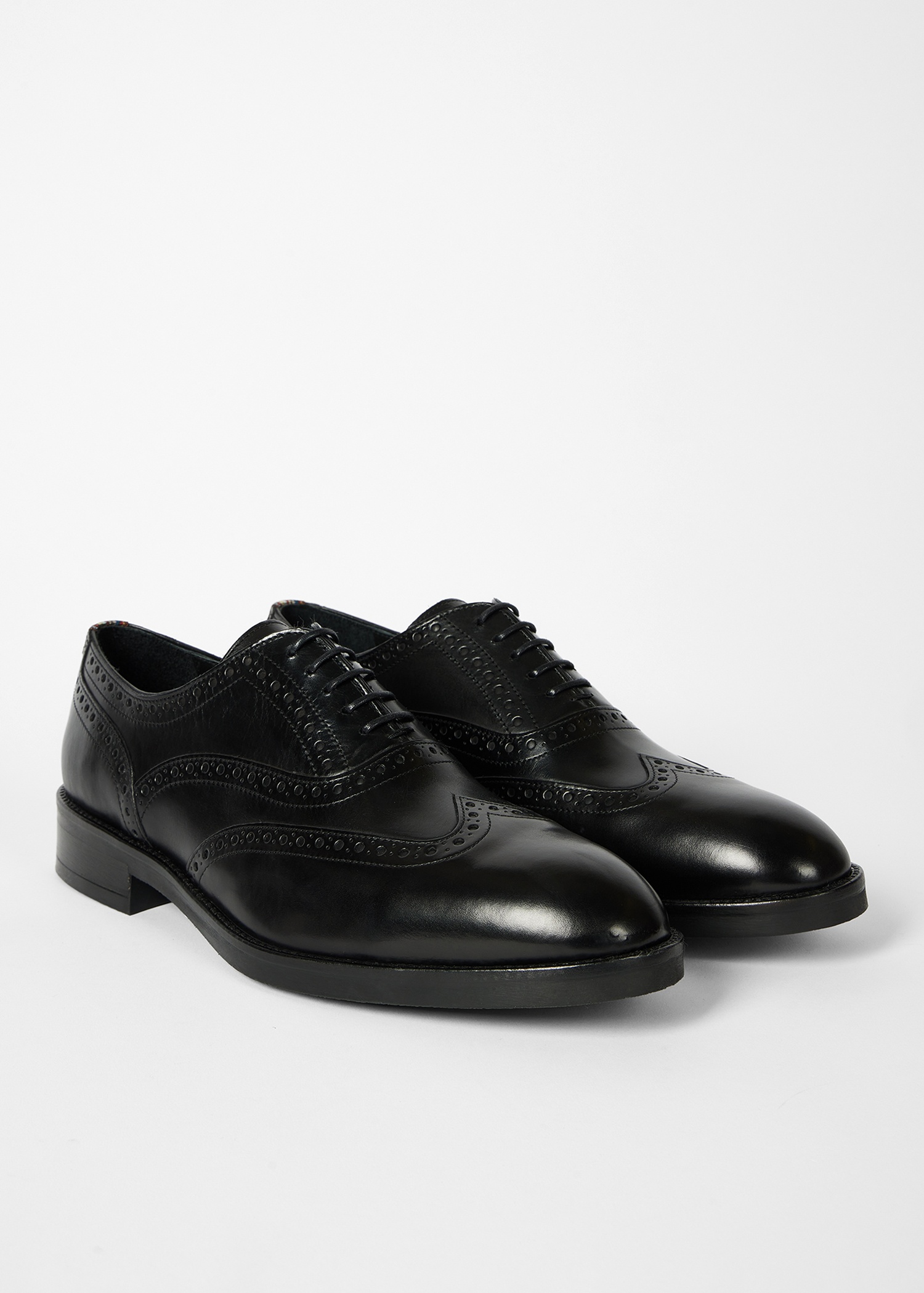 Black Leather 'Mills' Brogues - 2