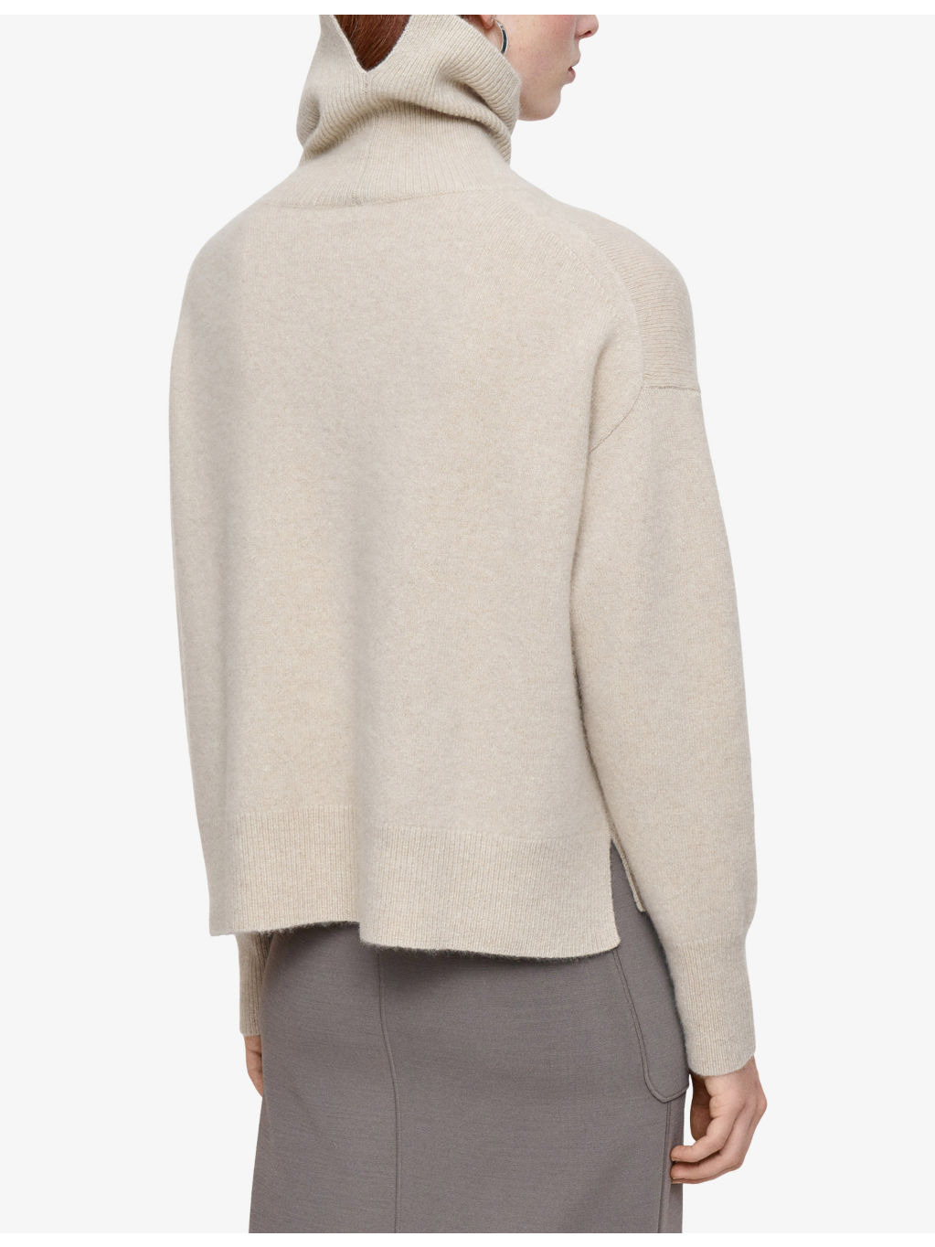 Brushed High-Neck Stretch Cashmere-Blend Jumper - 4