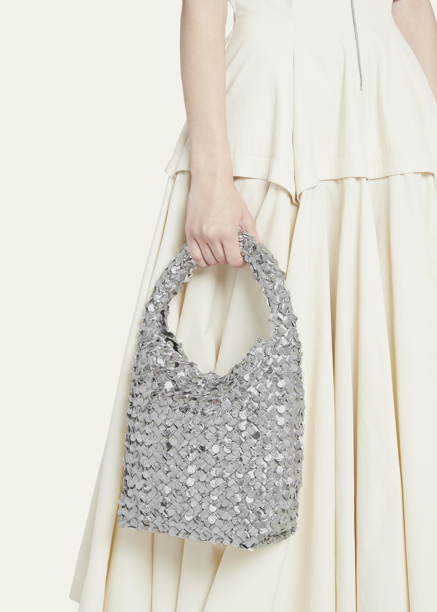 Cabat Metallic Sequin Bucket Bag - 2