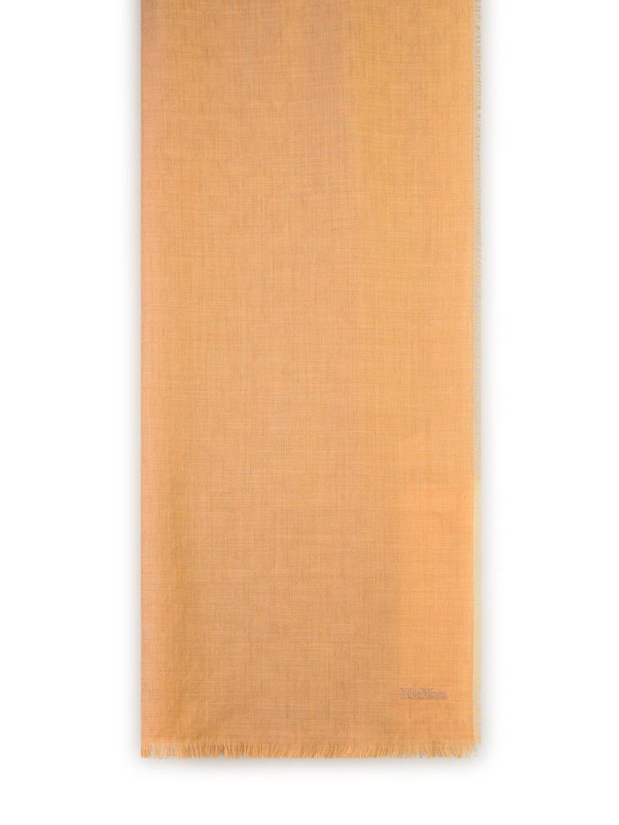 Max Mara MAX MARA 'MAGIC' LIGHT BROWN WOOL SCARF - 1