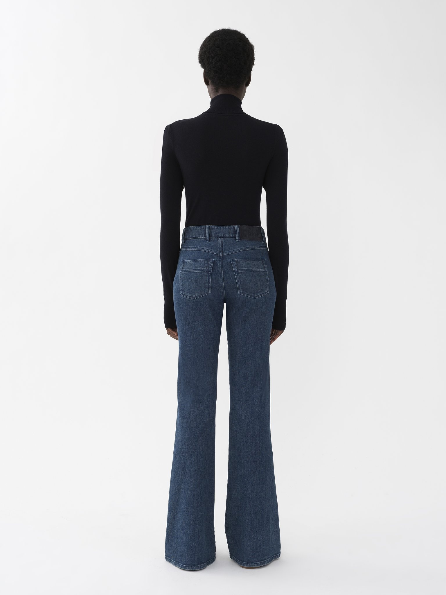 DENIM FLARE JEANS - 5