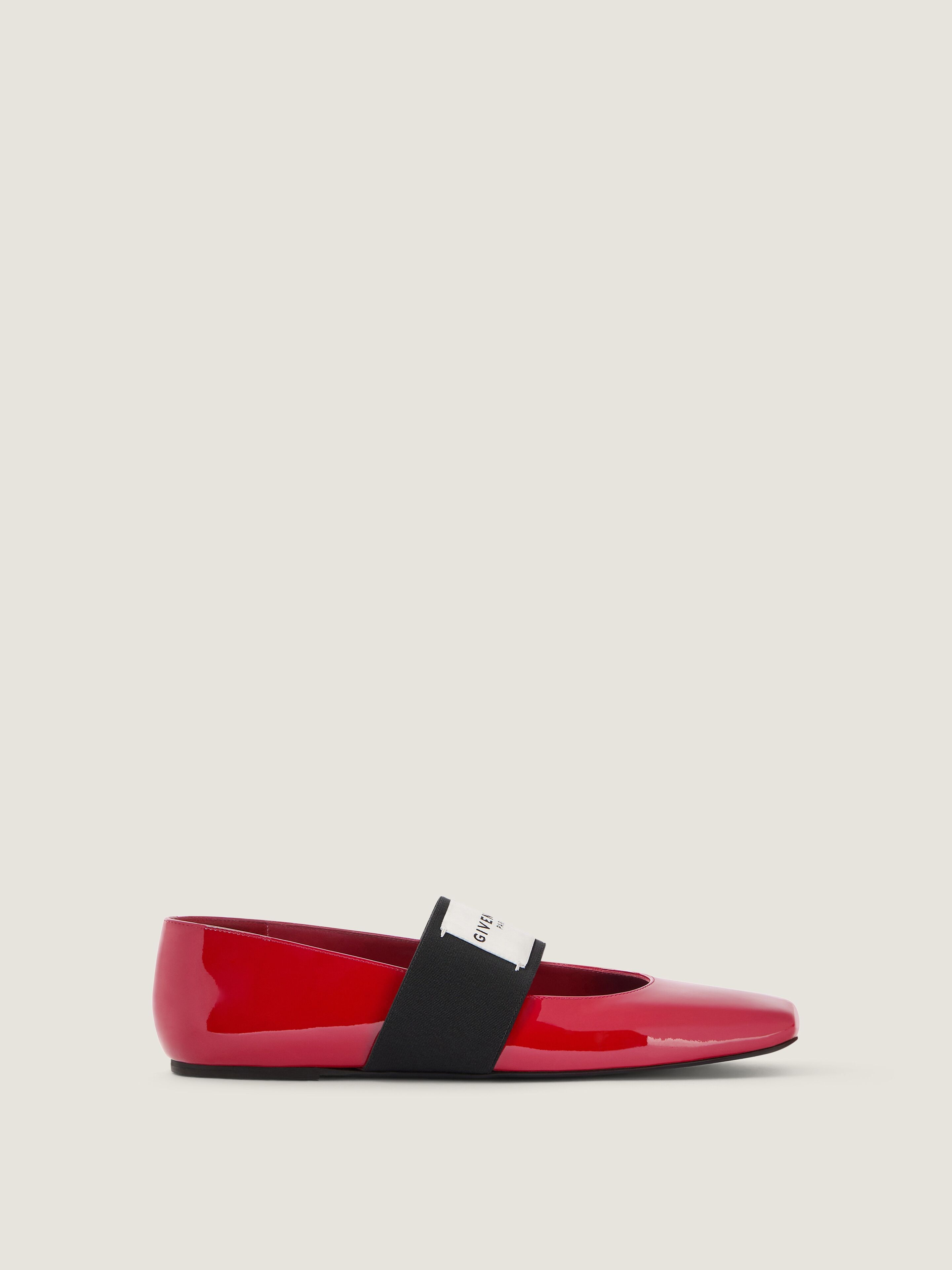 SLICED SQUARE BALLERINAS IN PATENT LEATHER - 3