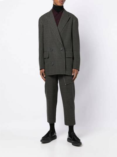 Kolor deconstructed slim-fit trousers outlook