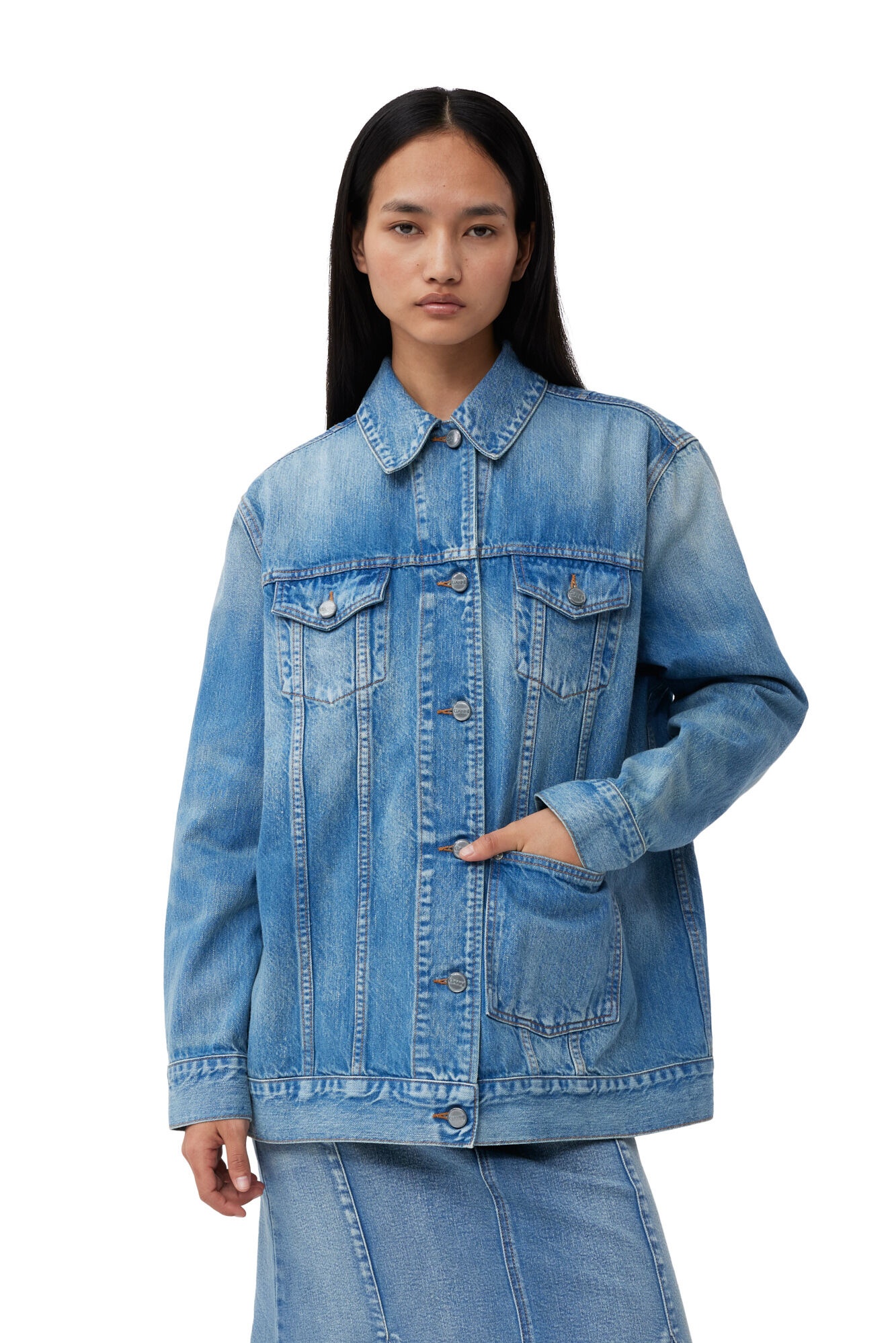 TINT OVERSIZED DENIM JACKET - 3