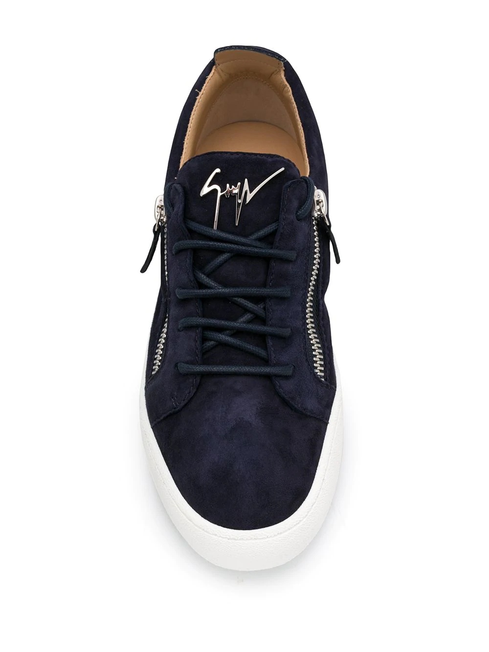 side-zip signature sneakers - 4