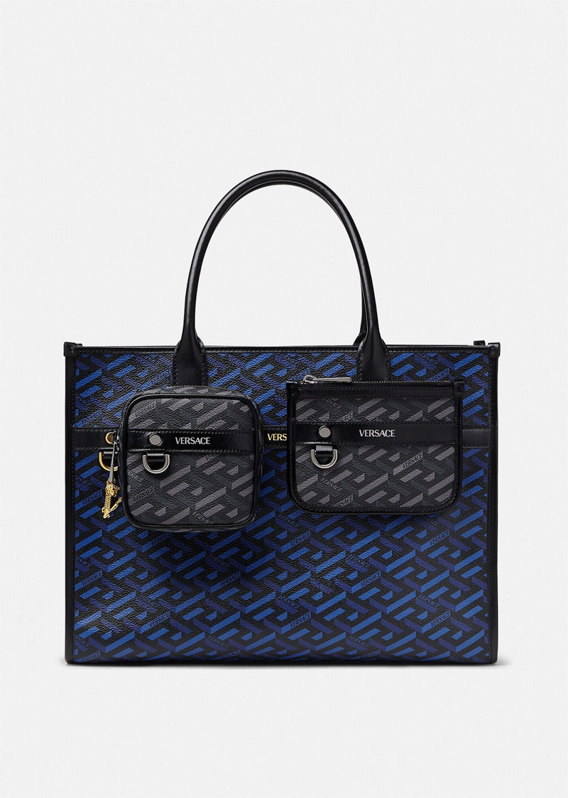 VERSACE La Greca Signature Square Modular Pouch outlook