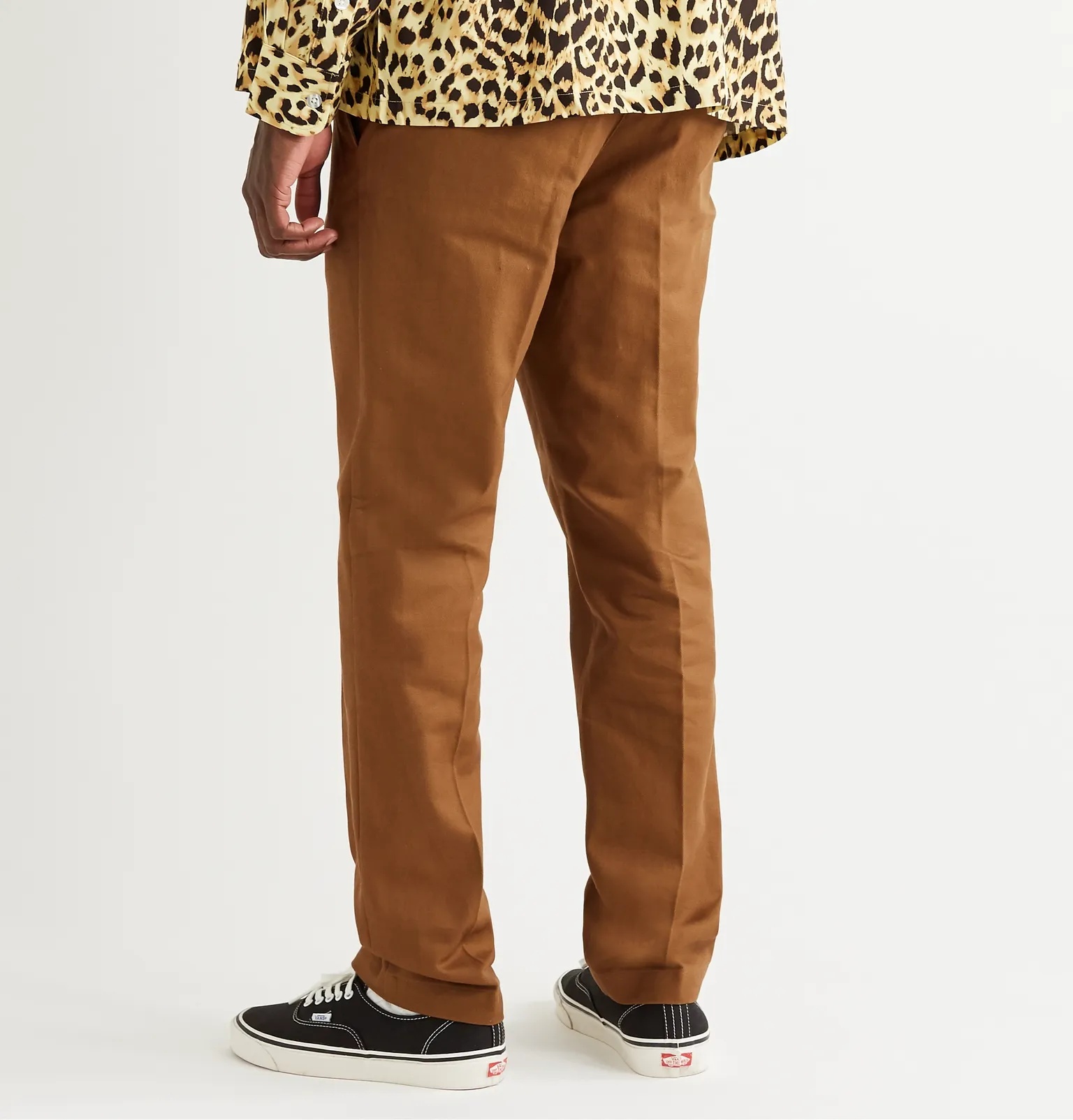 + Wacko Maria Logo-Appliquéd Cotton-Twill Trousers - 4