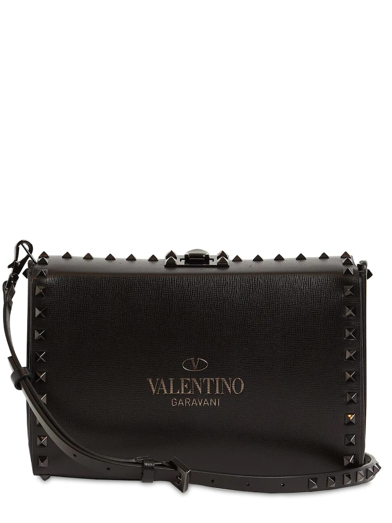 RUTHENIO STUDS LEATHER POUCH - 4