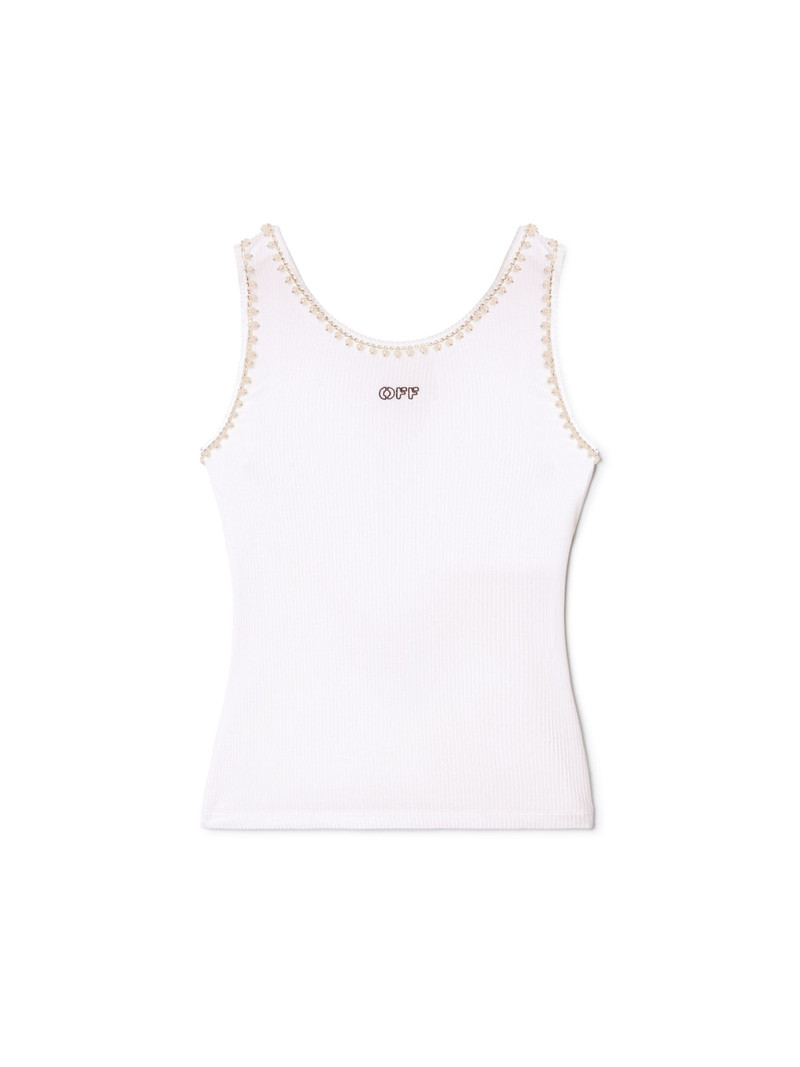 Light Rib Emb 20s Tank Top - 1