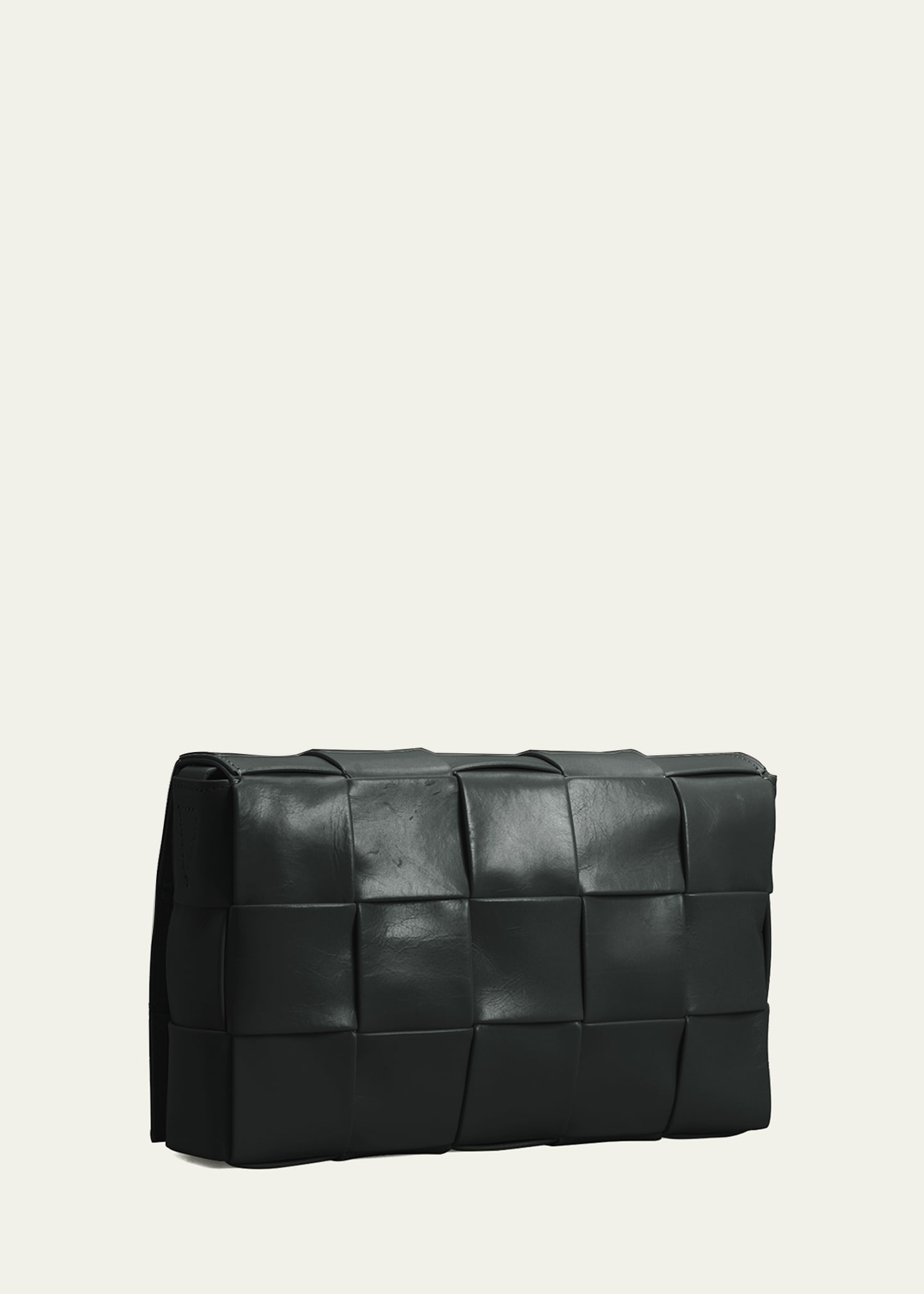 Men's Leather Cassette Crossbody Bag - 3