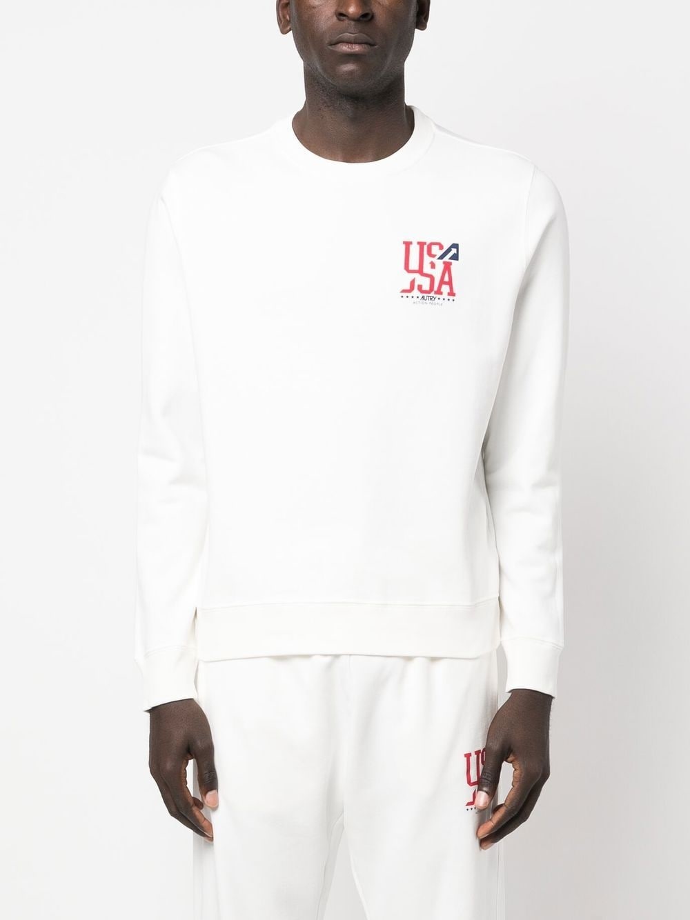 cotton logo-print sweatshirt - 3