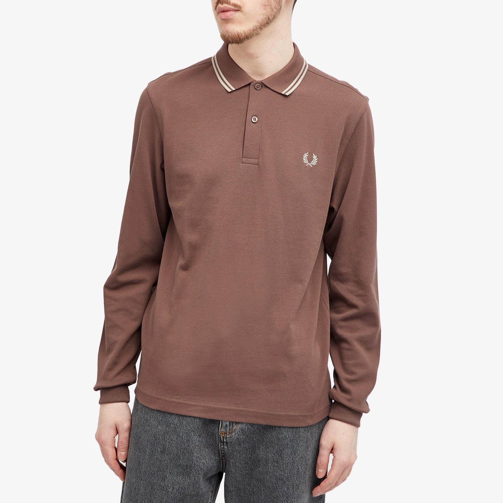 Fred Perry Long Sleeve Twin Tipped Polo - 2