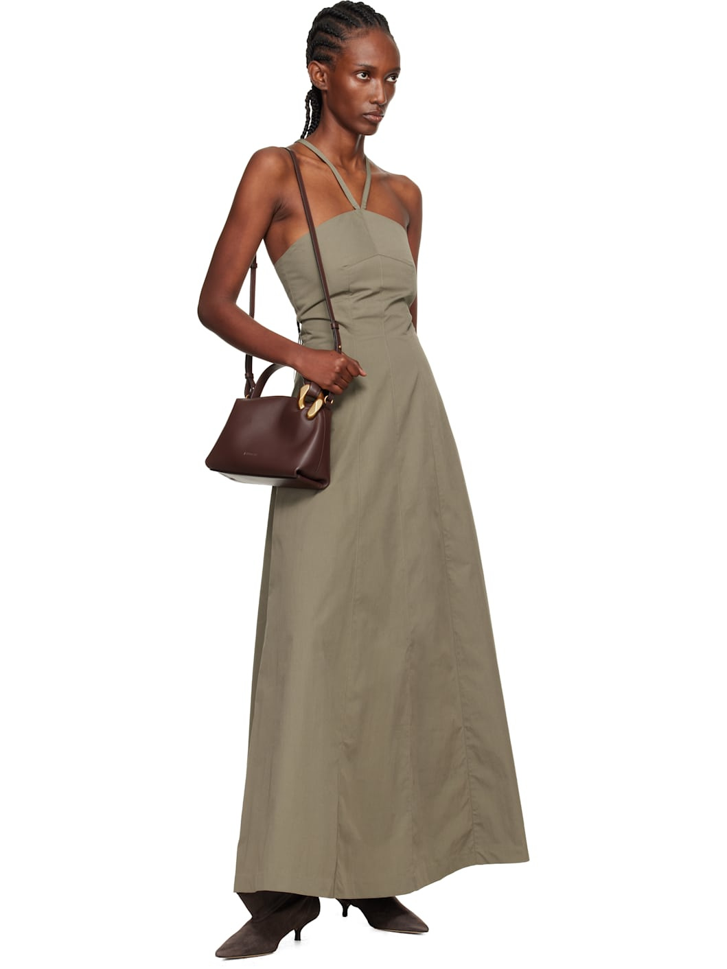 Khaki Poise Maxi Dress - 4