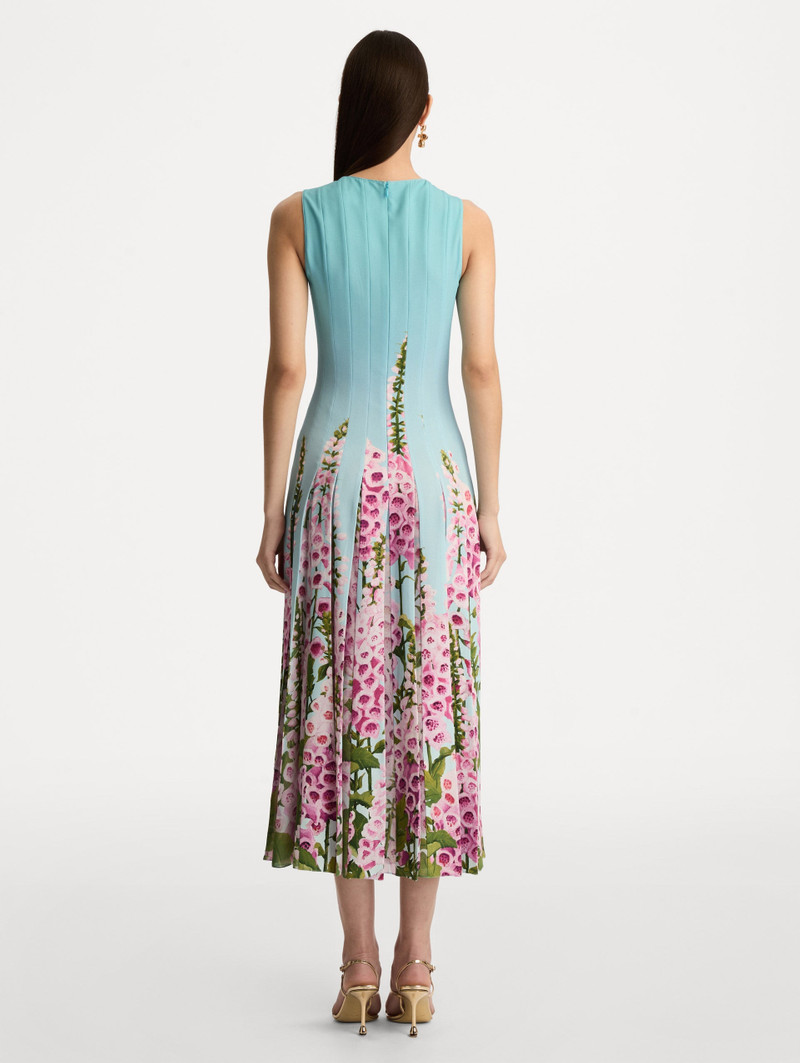 DEGRADÉ FOXGLOVE CHIFFON INSET DRESS 3