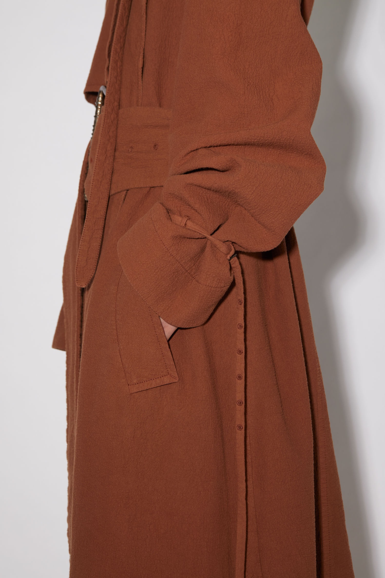 Belted trench coat - Walnut brown - 5