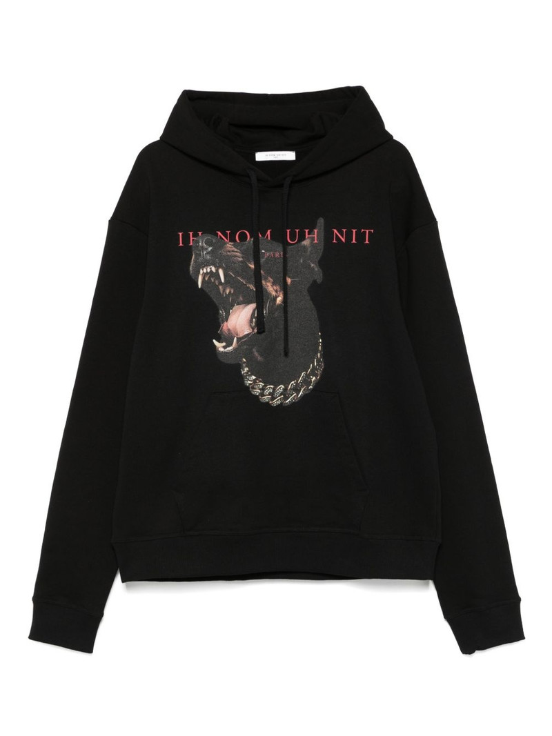 dog-print hoodie 1