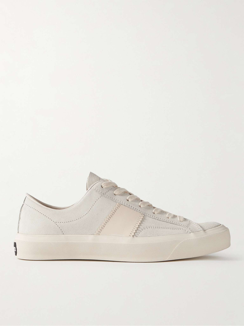 Cambridge Leather-Trimmed Suede Sneakers 1
